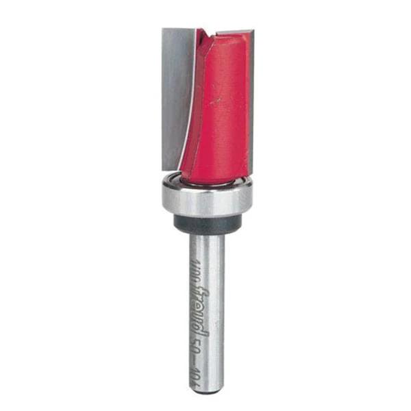 Pattern Router Bit - Top Bearing - Shank:1/4" - Diameter:5/8" - Cutting Length:1"